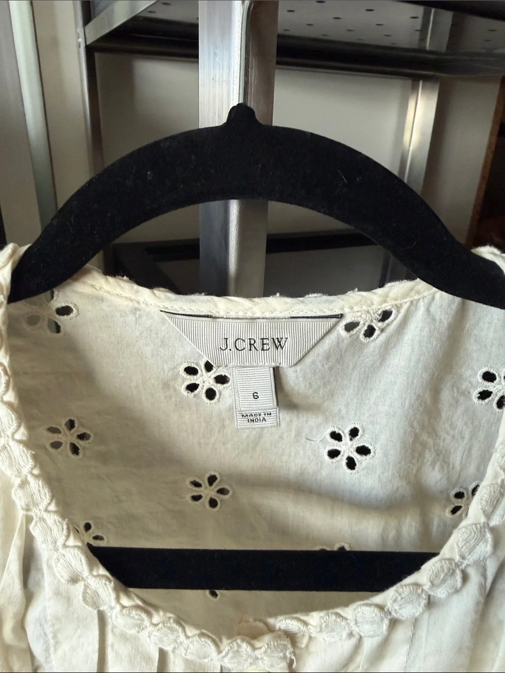 J Crew Eyelet Lace Top - Picture 3 of 3
